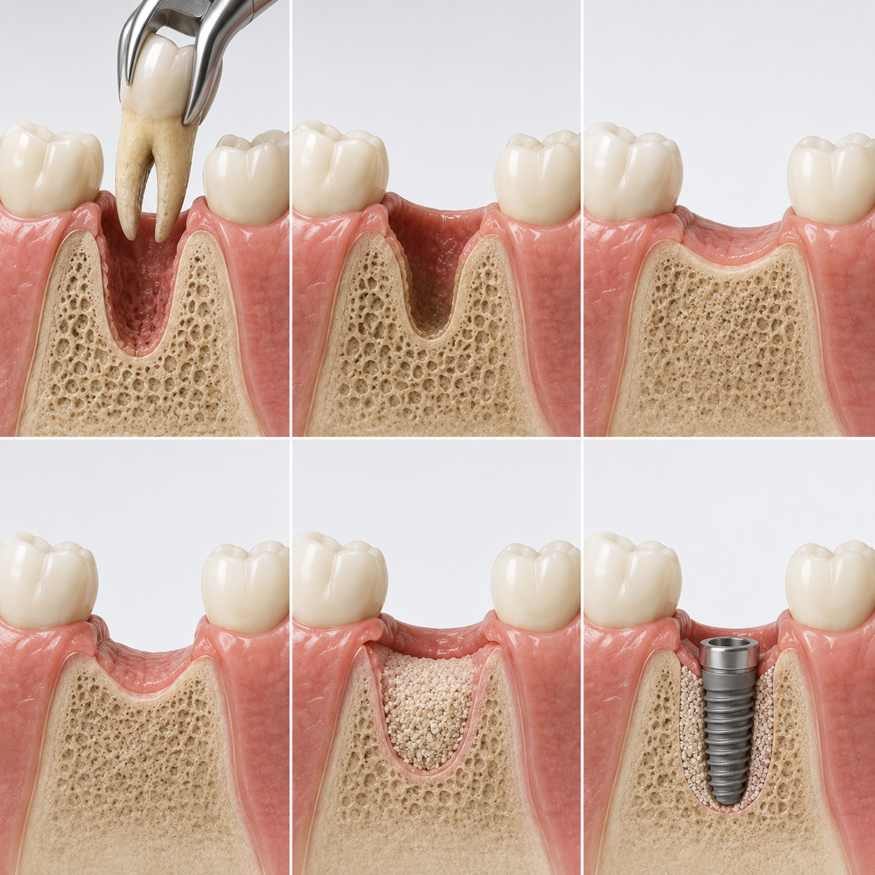 Bone grafting and implant planning after tooth extraction in Guildford